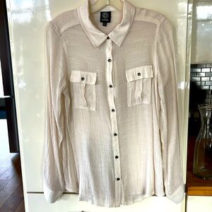 Long sleeve button down blouse